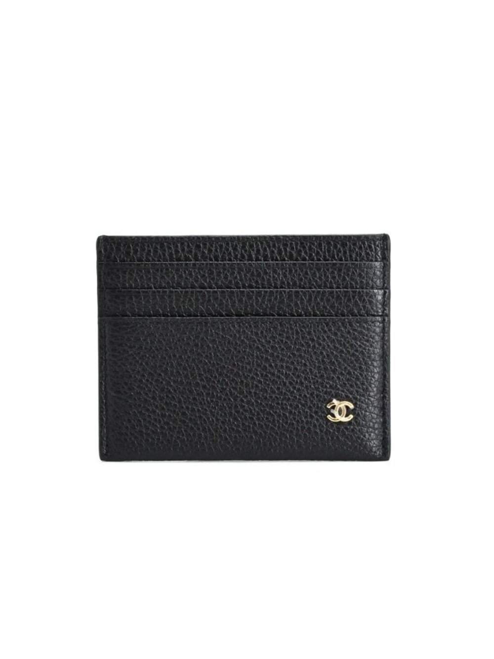 Chanel Card Case Card Holders Black